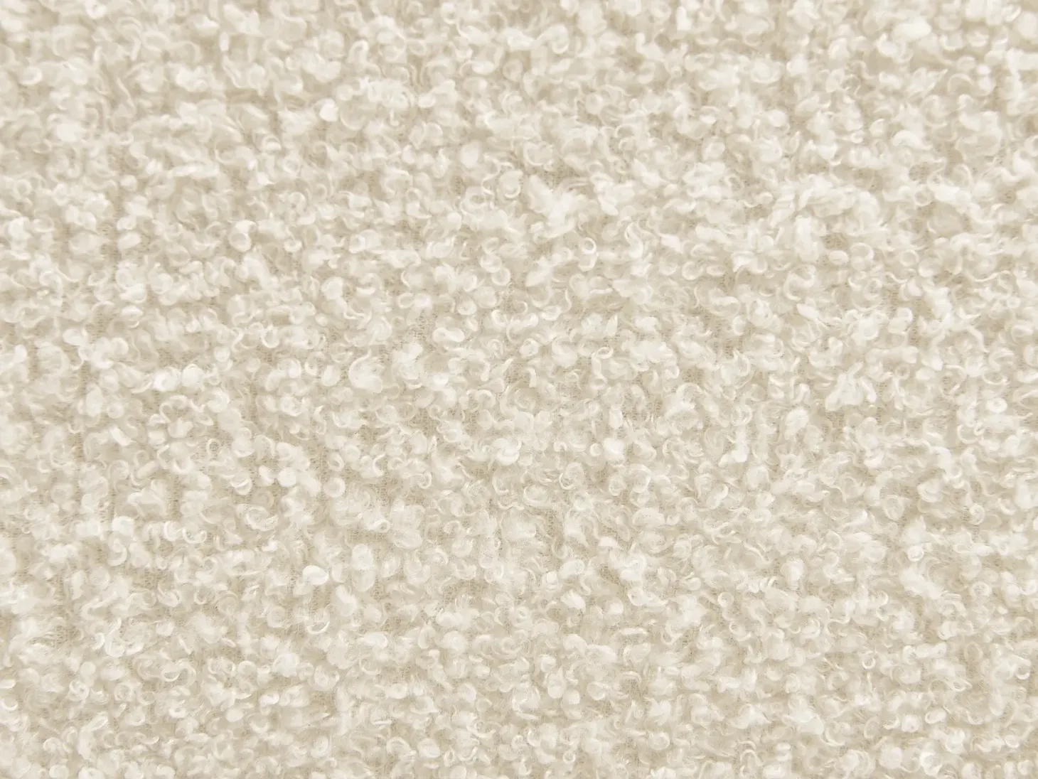 Seng med opbevaring CHADENET Boucle Cremehvid 180 x 200 cm