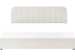 Seng med opbevaring CHALLANS Cremehvid 180 x 200 cm