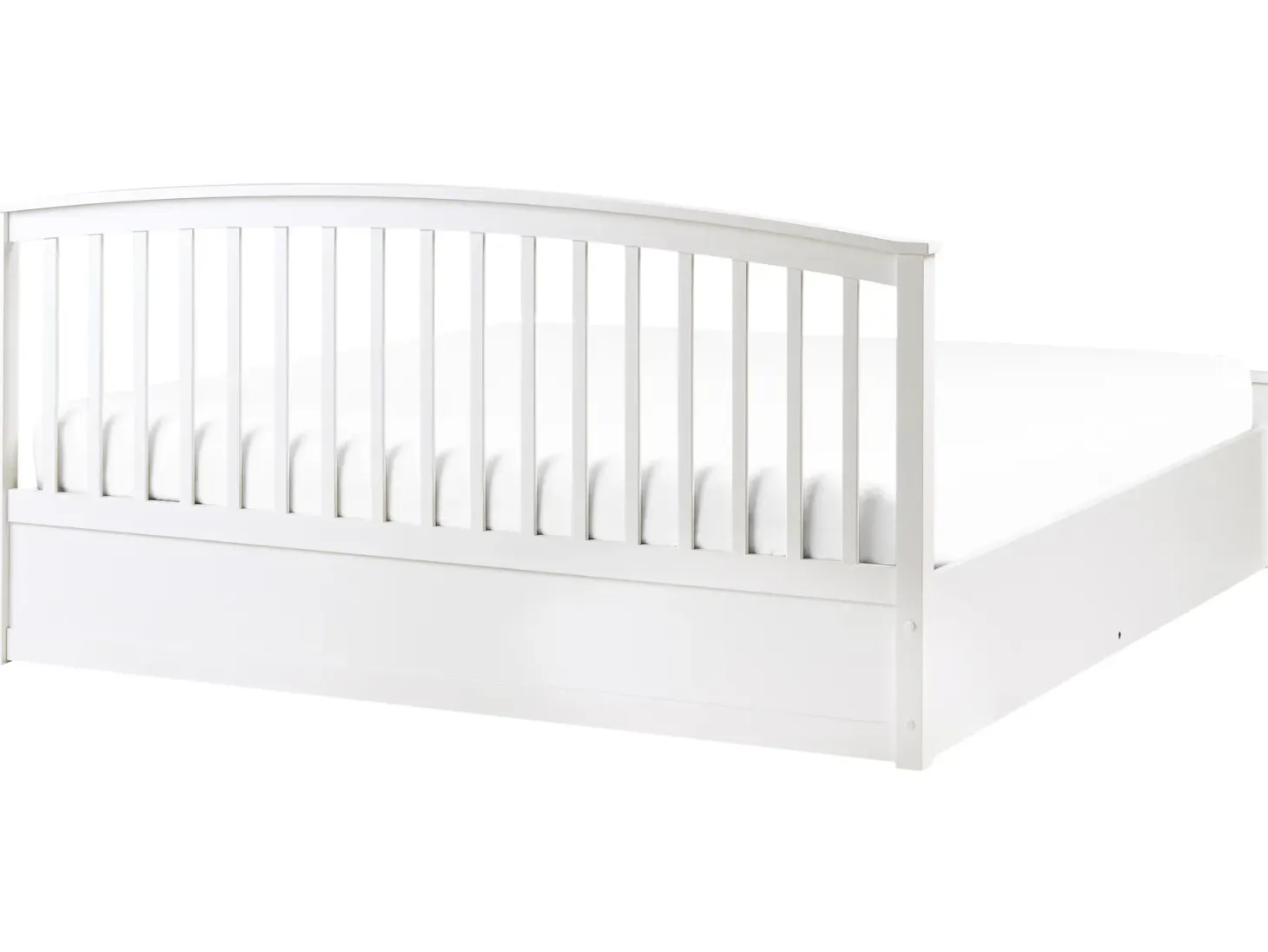 Seng med opbevaring CLARBEC Fyretræ Hvid 180 x 200 cm