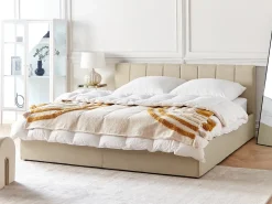Seng med opbevaring DREUX Beige 180 x 200 cm