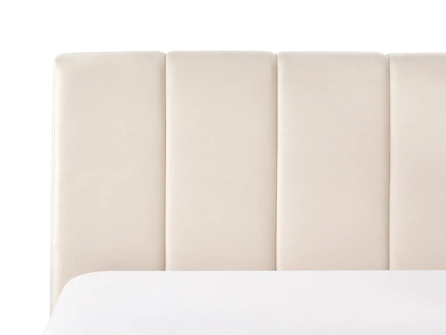Seng med opbevaring DREUX Velour Lys Beige 180 x 200 cm