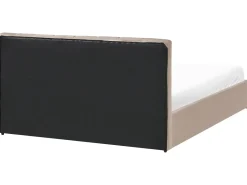 Seng med opbevaring DREUX Velour Brungrå 180 x 200 cm