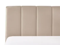 Seng med opbevaring DREUX Velour Brungrå 180 x 200 cm