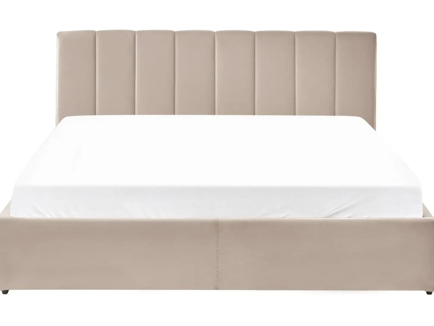 Seng med opbevaring DREUX Velour Brungrå 180 x 200 cm