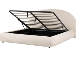 Seng med opbevaring GRASSE Lys Beige 180 x 200 cm