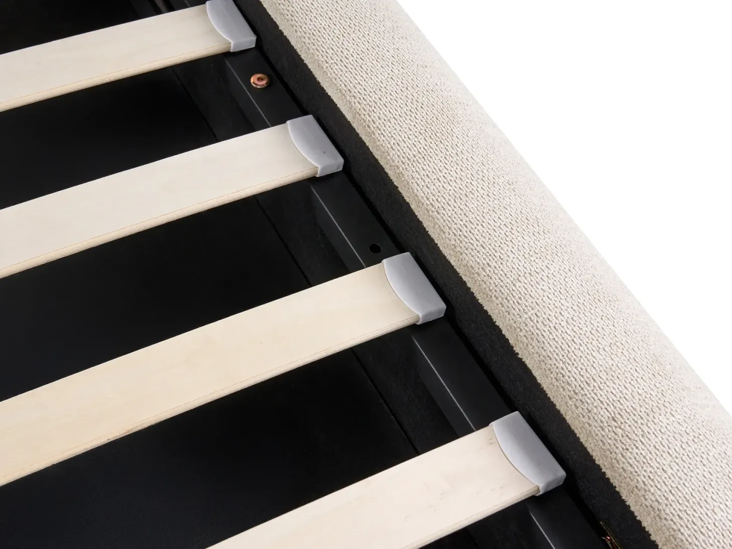 Seng med opbevaring GRASSE Lys Beige 180 x 200 cm