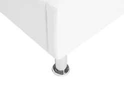 Seng med opbevaring Kunstlæder METZ 90 x 200 cm Hvid