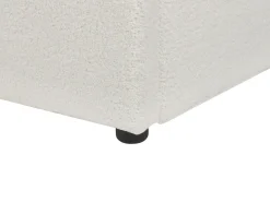 Seng med opbevaring LAVAUR Boucle Cremehvid 180 x 200 cm