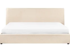Seng med opbevaring LAVAUR Boucle Beige 180 x 200 cm