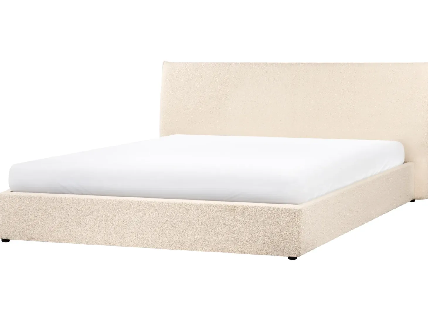 Seng med opbevaring LAVAUR Boucle Beige 180 x 200 cm