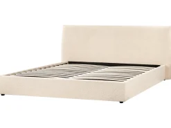 Seng med opbevaring LAVAUR Boucle Beige 180 x 200 cm