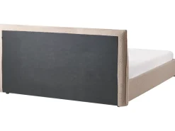 Seng med opbevaring LAVAUR Boucle Brungrå 180 x 200 cm
