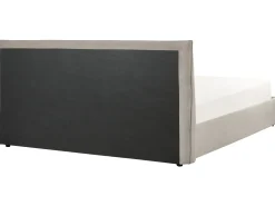 Seng med opbevaring LAVAUR Velour Brungrå 180 x 200 cm