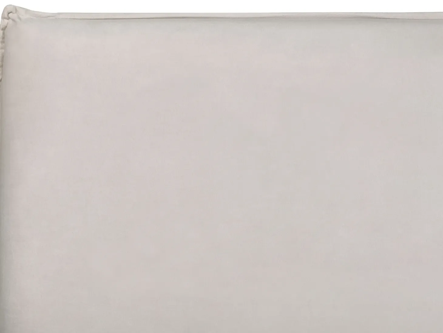 Seng med opbevaring LAVAUR Velour Cremehvid 180 x 200 cm