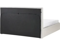 Seng med opbevaring LORIENT Boucle Cremehvid 180 x 200 cm