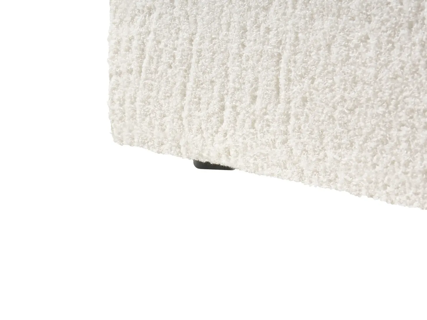 Seng med opbevaring LORIENT Boucle Cremehvid 180 x 200 cm