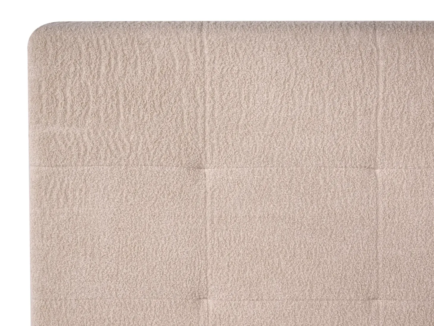 Seng med opbevaring LORIENT Boucle Beige 180 x 200 cm