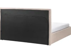 Seng med opbevaring LORIENT Boucle Beige 180 x 200 cm