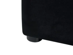 Seng med opbevaring LUBBON Velour Sort 160 x 200 cm