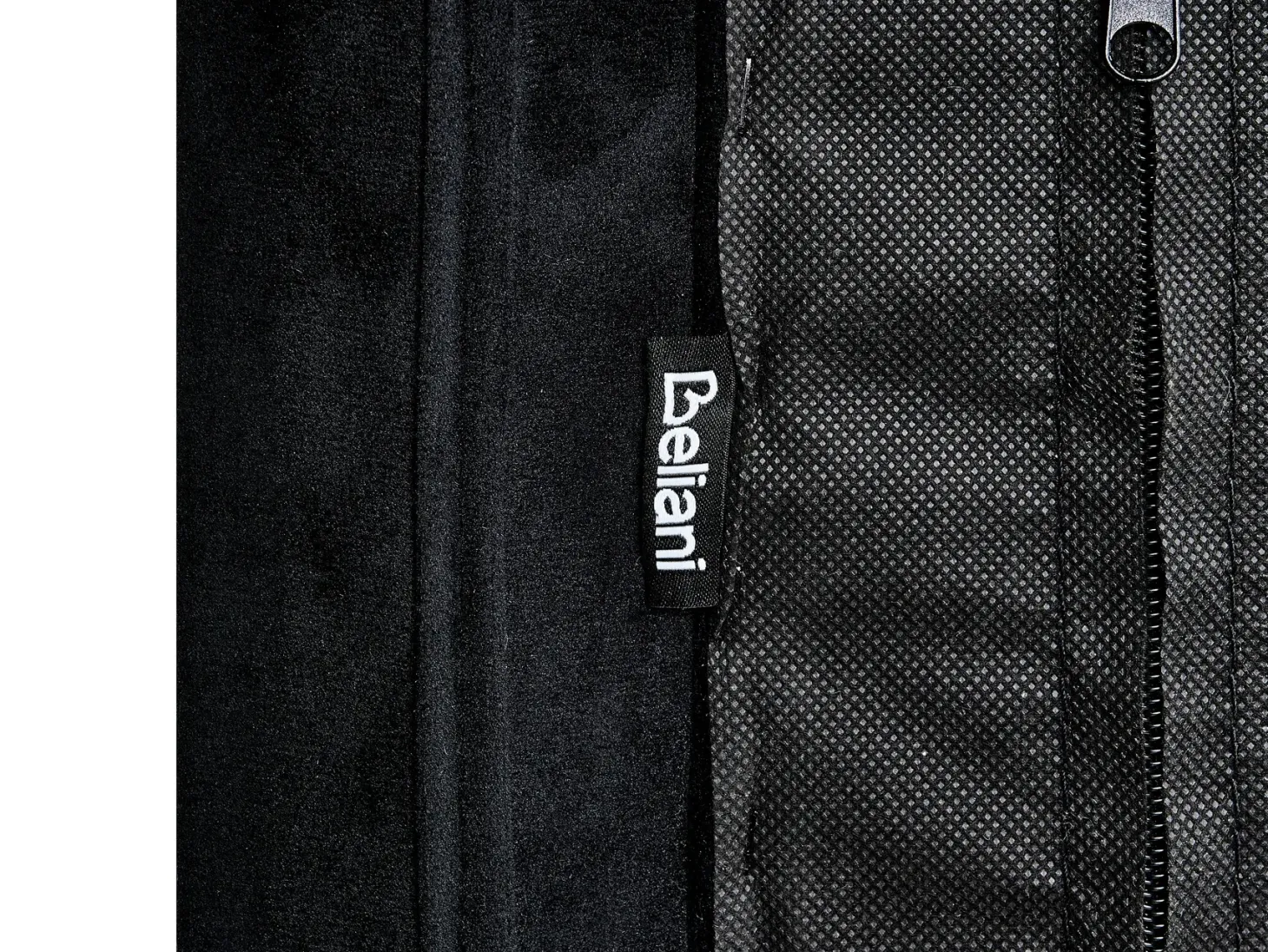 Seng med opbevaring LUBBON Velour Sort 160 x 200 cm
