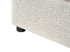 Seng med opbevaring MASSOGNES Boucle Cremehvid 180 x 200 cm