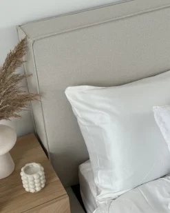 Seng med opbevaring MOISSAC Beige 160 x 200 cm
