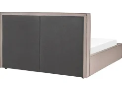 Seng med opbevaring MOISSAC Brungrå 160 x 200 cm