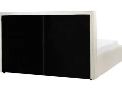 Seng med opbevaring MOISSAC Boucle Cremehvid 160 x 200 cm