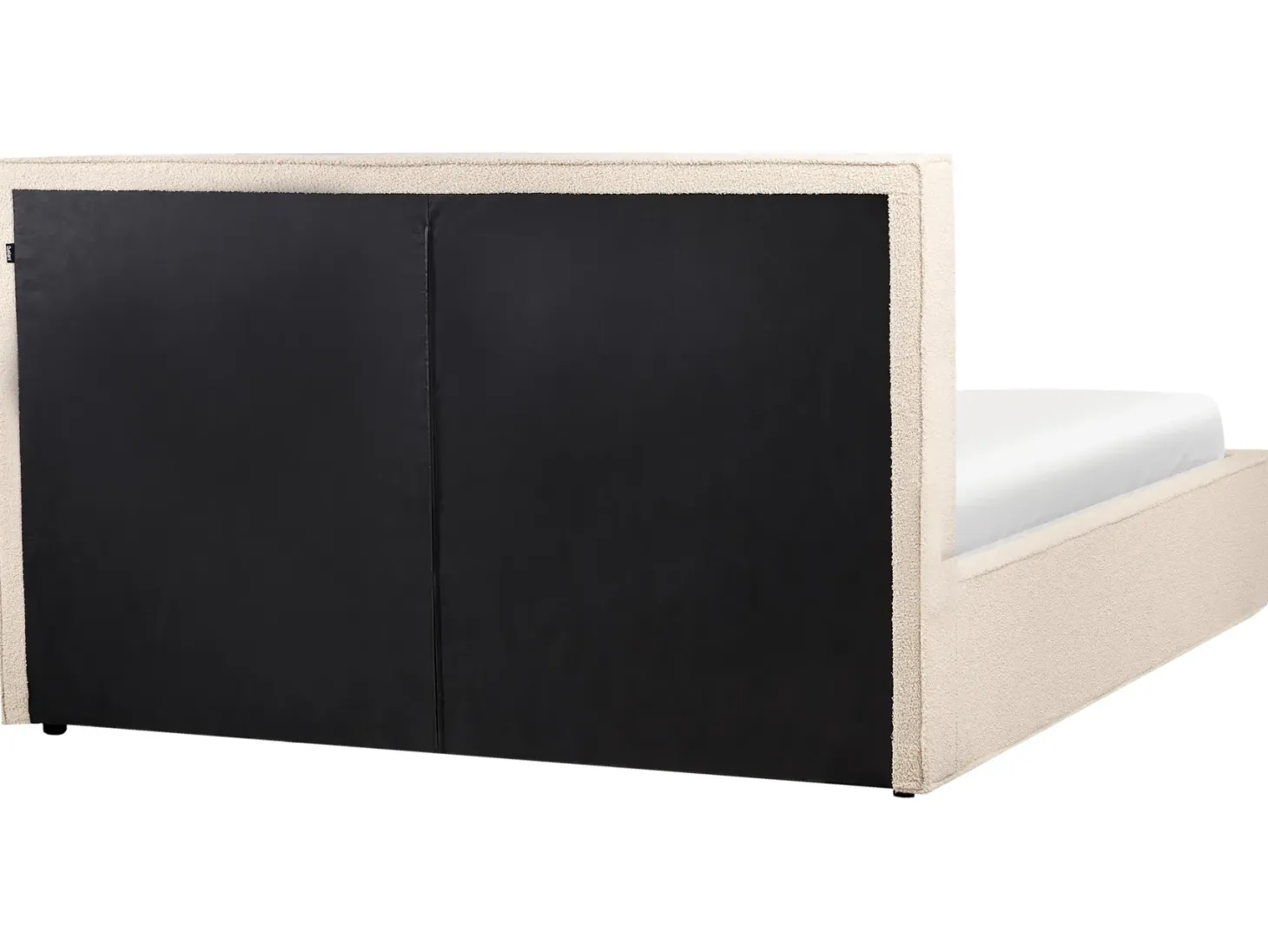 Seng med opbevaring MOISSAC Boucle Beige 180 x 200 cm