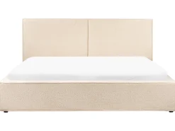 Seng med opbevaring MOISSAC Boucle Beige 180 x 200 cm