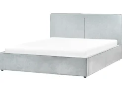 Seng med opbevaring MOISSAC Chenille Himmelblå 180 x 200 cm