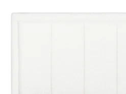 Seng med opbevaring MONTLAUR Boucle Hvid 140 x 200 cm