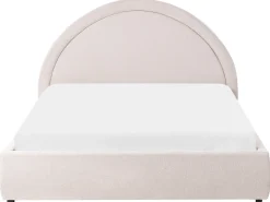 Seng med opbevaring MOUZON Lys Beige 140 x 200 cm