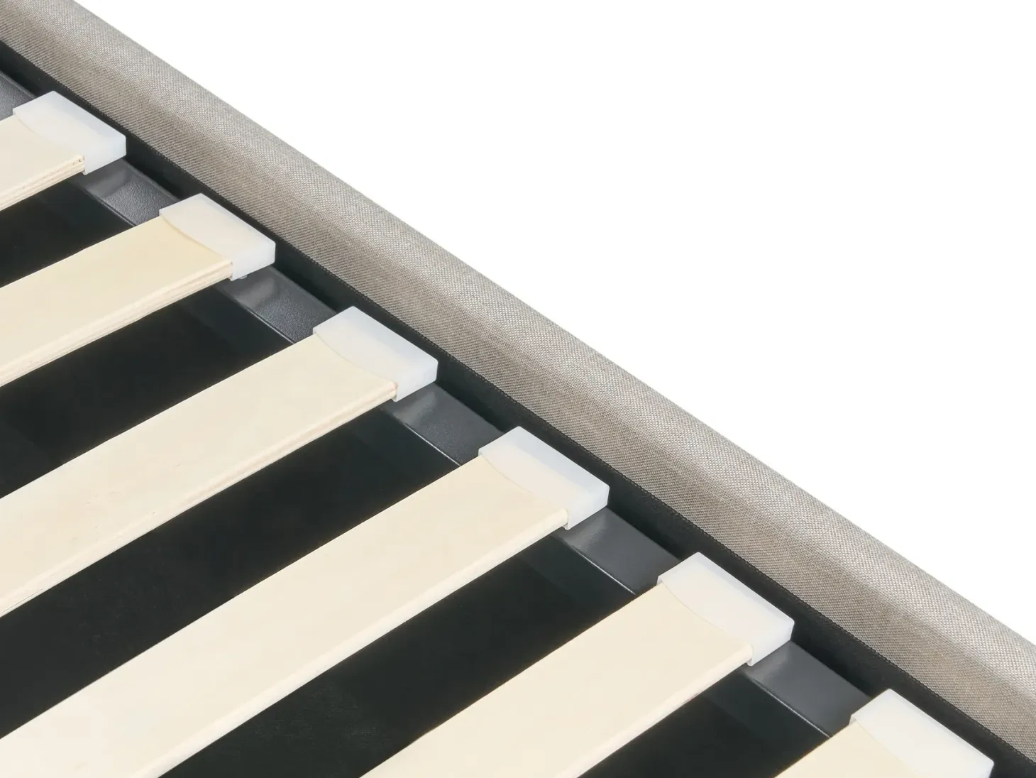 Seng med opbevaring og LED-lys ARMELLE Beige 180 x 200 cm