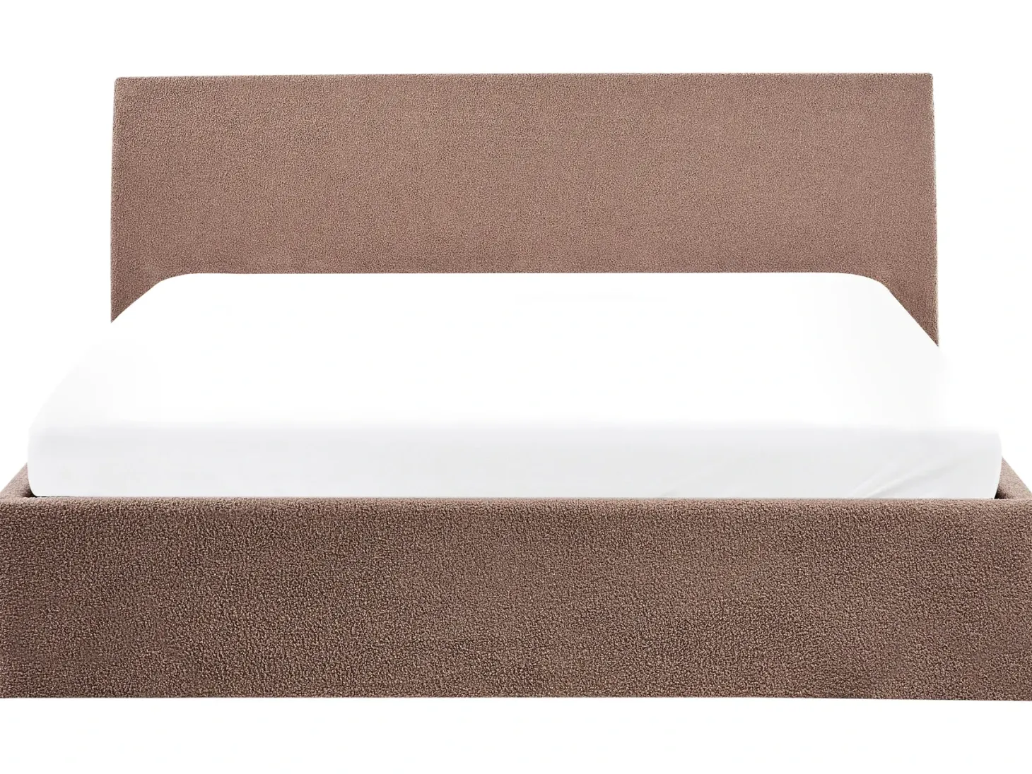 Seng med opbevaring ORBEY Boucle Brun 180 x 200 cm