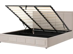Seng med opbevaring QUIBERON Beige 180 x 200 cm