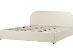 Seng med opbevaring QUILLIEN Boucle Lys Beige 180 x 200 cm