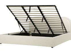 Seng med opbevaring QUILLIEN Boucle Lys Beige 180 x 200 cm