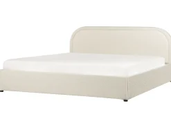 Seng med opbevaring QUILLIEN Boucle Lys Beige 180 x 200 cm