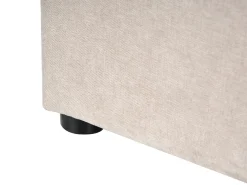 Seng med opbevaring QUILLIEN Chenille Lys Beige 180 x 200 cm