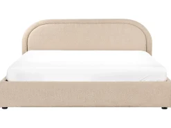 Seng med opbevaring QUILLIEN Boucle Beige 180 x 200 cm
