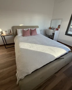 Seng med opbevaring RENNES Beige 140 x 200 cm