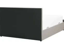 Seng med opbevaring ROCHEFORT Kunstlæder Brungrå 180 x 200 cm