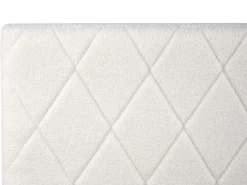 Seng med opbevaring ROCHEFORT Boucle Cremehvid 180 x 200 cm