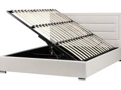 Seng med opbevaring ROUEN Lys Beige 180 x 200 cm