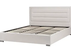 Seng med opbevaring ROUEN Lys Beige 180 x 200 cm