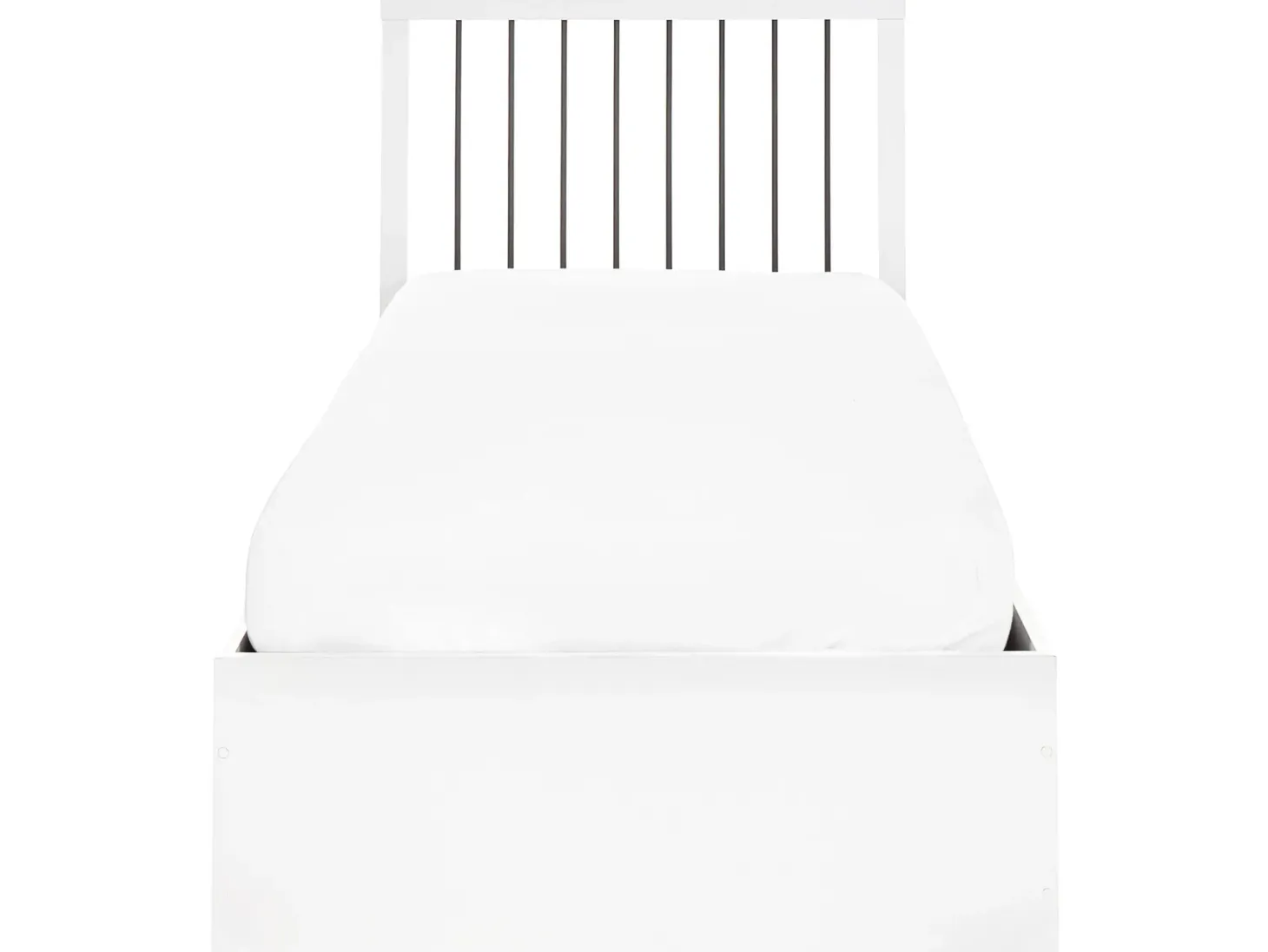 Seng med opbevaring ROUVILLERS Hvid 90 x 200 cm