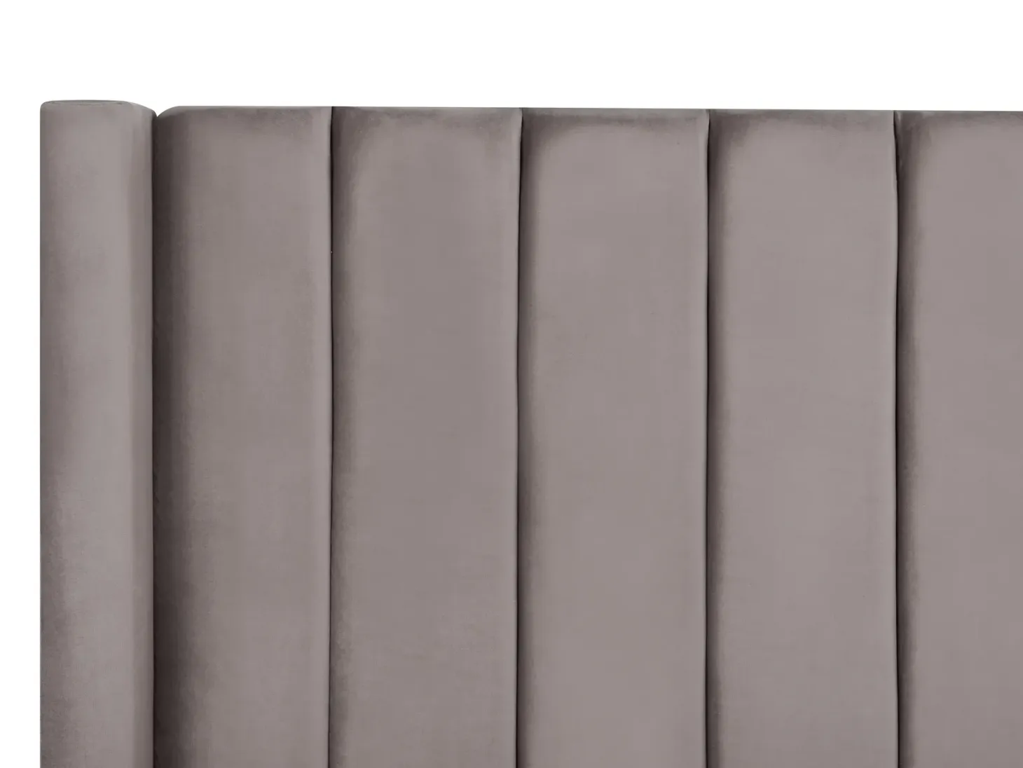 Seng med opbevaringsbænk NOYERS Velour Grå 160 x 200 cm