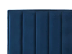Seng med opbevaring SEZANNE Velour Navy Blå 140 x 200 cm