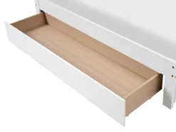 Seng med opbevaringsskuffer uden sengegavl GIAT Træ Hvid 180 x 200 cm